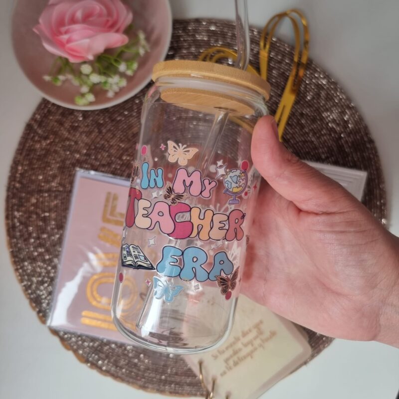Vaso de vidrio 16 oz - In My Teacher Era