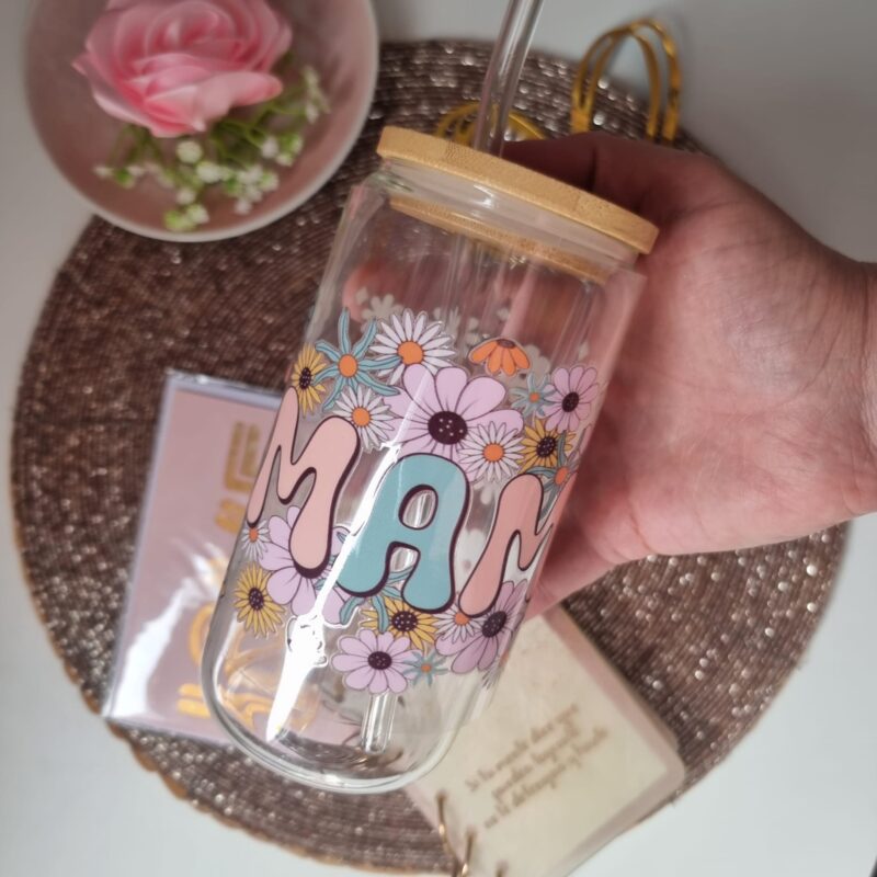 Vaso de vidrio 16 oz - Mama