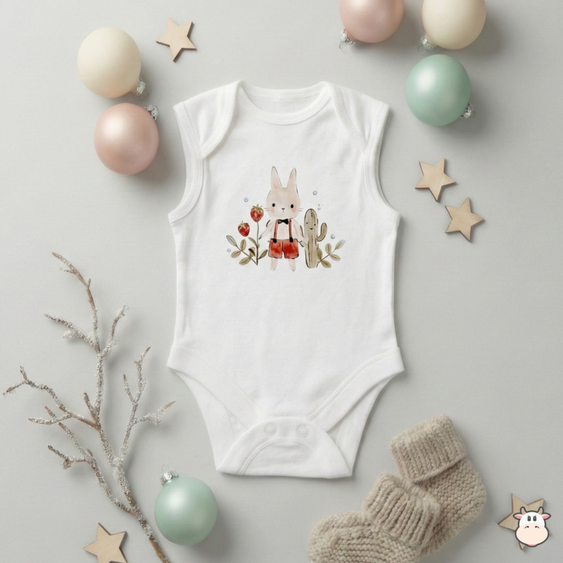 Body estampado para bebé RN - DTF - Conejito