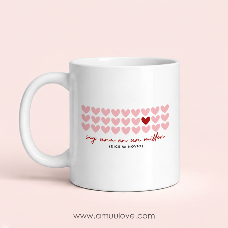 Taza sublimada "Eres una en un millón"