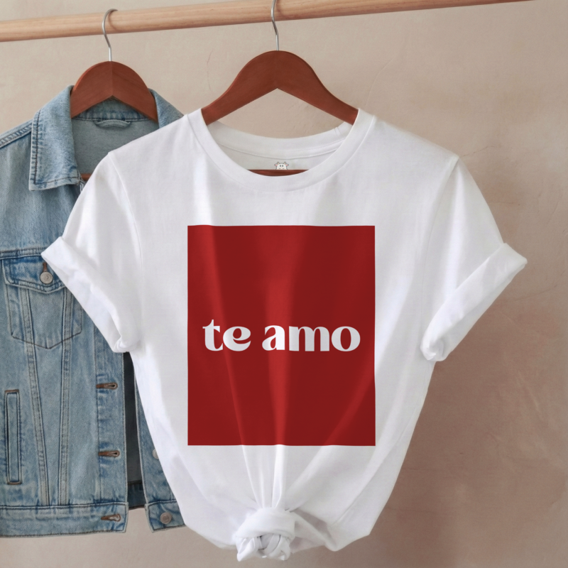Camiseta - "Te amo" Rojo